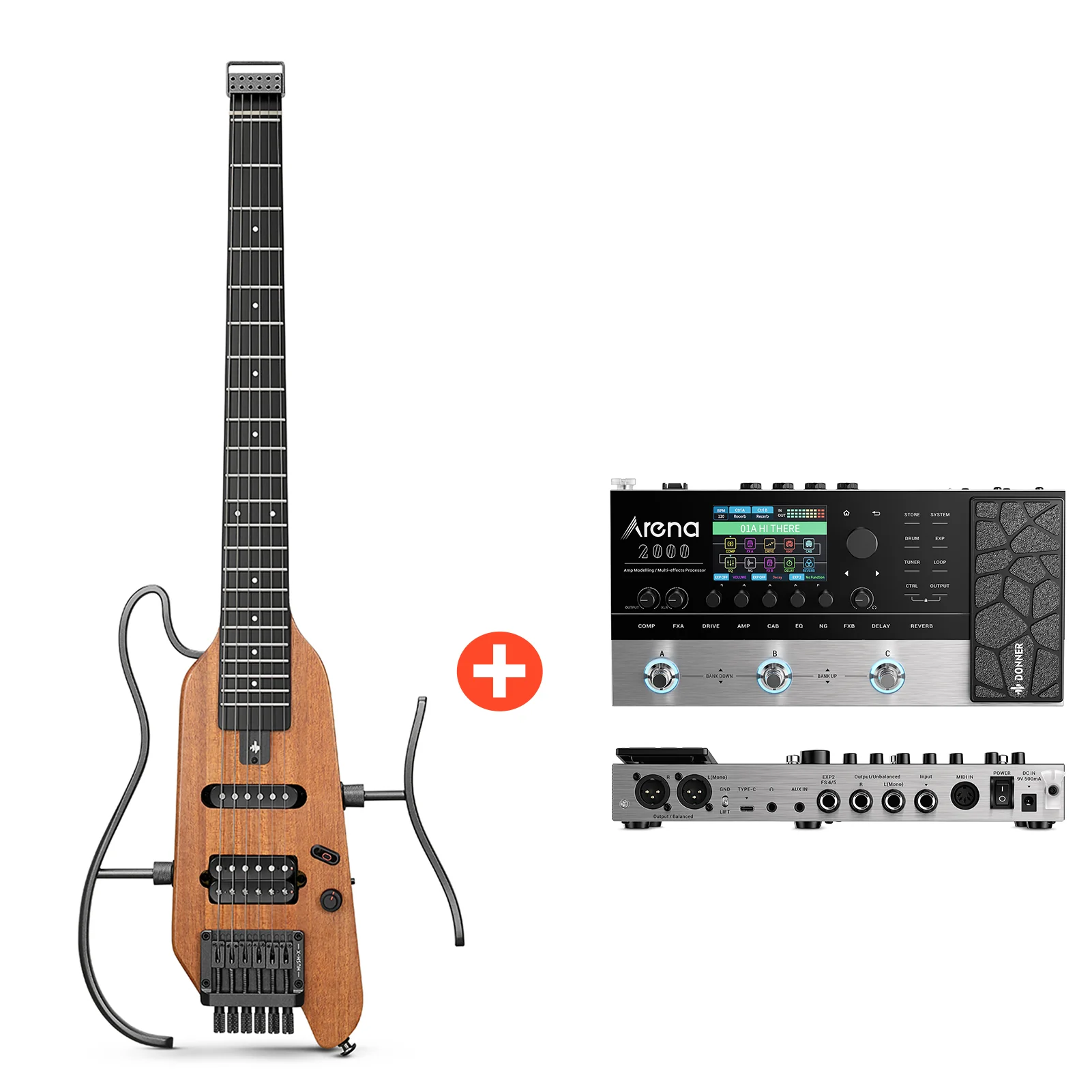 Donner HUSH™ X Kopflose Bauweise E‑Gitarre - Image 32