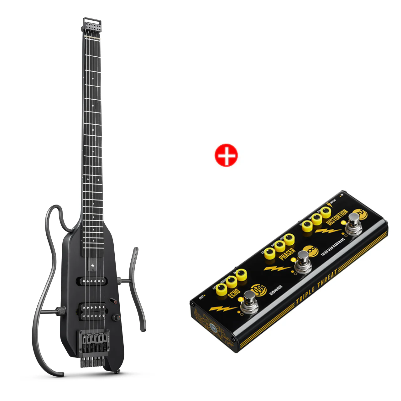 Donner HUSH™ X Kopflose Bauweise E‑Gitarre - Image 49