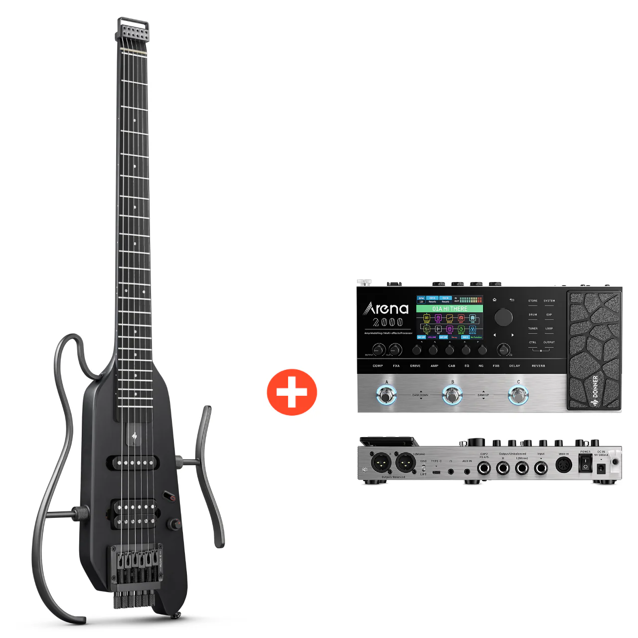 Donner HUSH™ X Kopflose Bauweise E‑Gitarre - Image 50