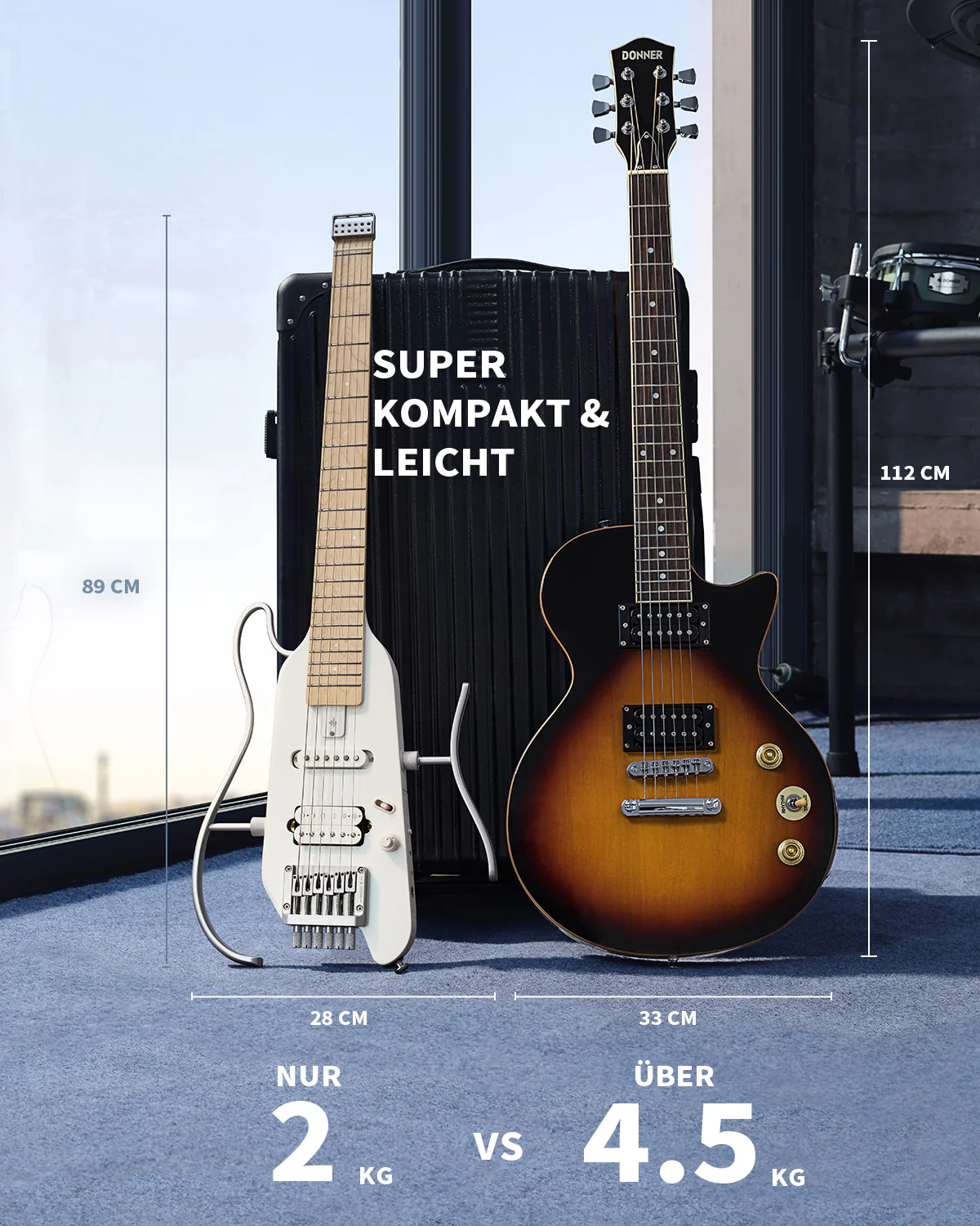 Donner HUSH™ X Kopflose Bauweise E‑Gitarre - Image 76