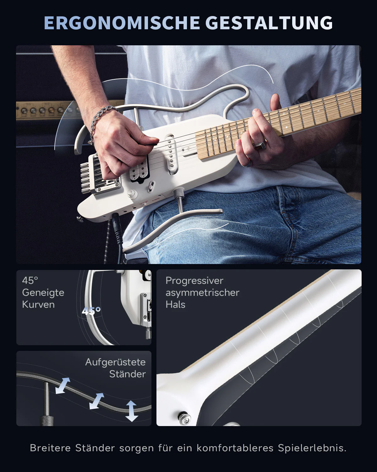 Donner HUSH™ X Kopflose Bauweise E‑Gitarre - Image 79