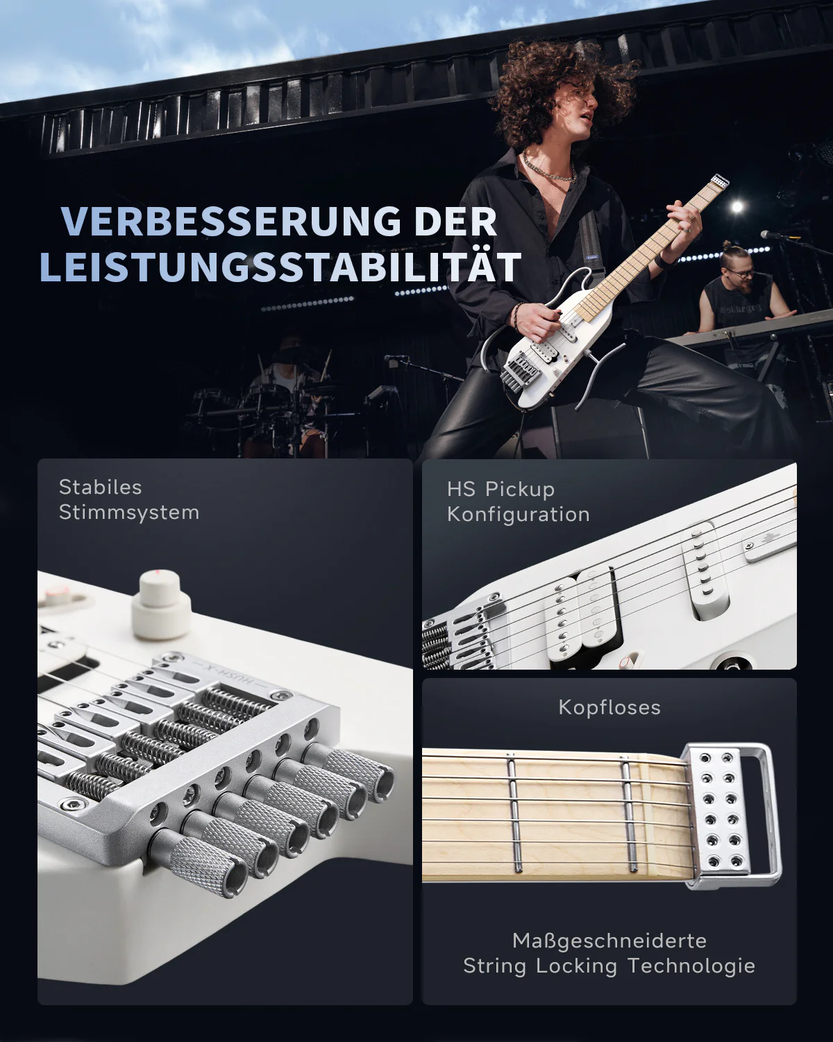 Donner HUSH™ X Kopflose Bauweise E‑Gitarre - Image 80