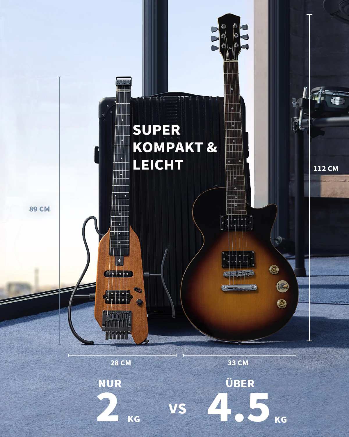 Donner HUSH™ X Kopflose Bauweise E‑Gitarre - Image 96
