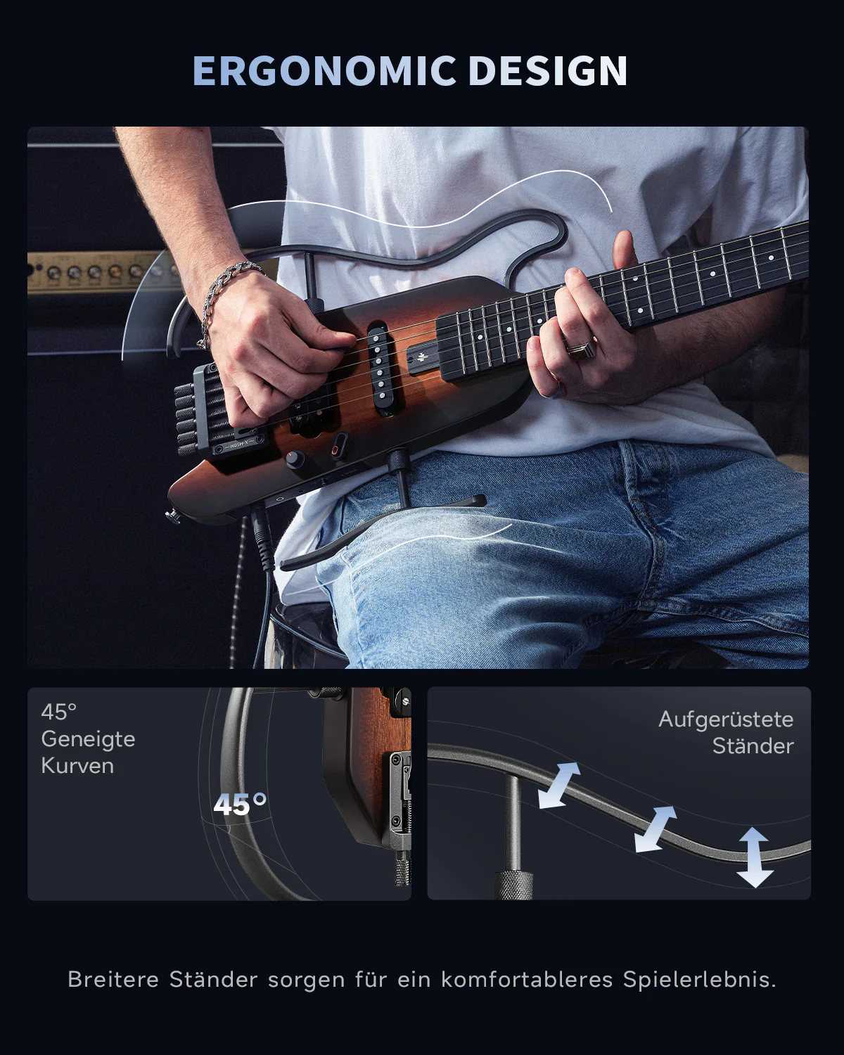 Donner HUSH™ X Kopflose Bauweise E‑Gitarre - Image 19