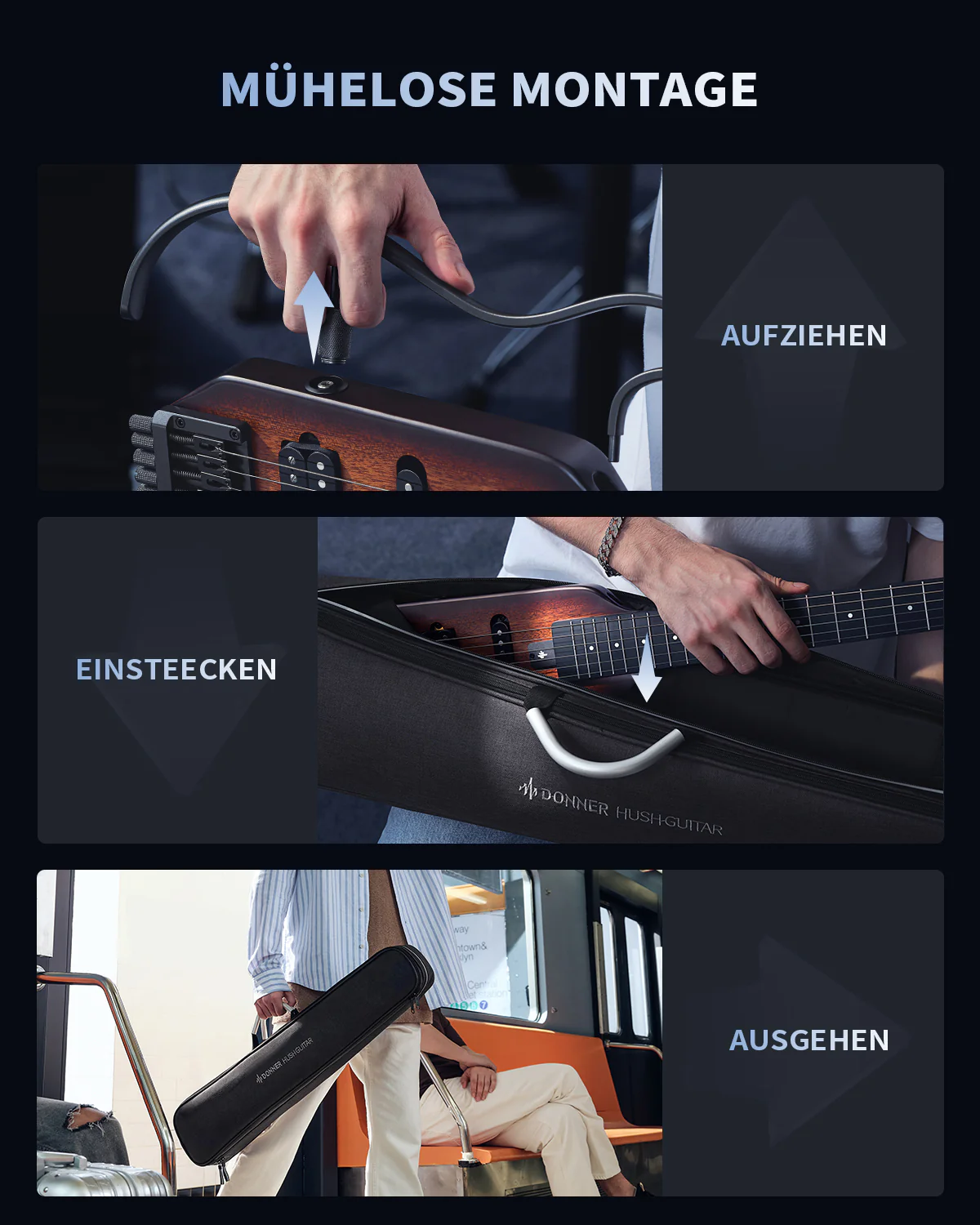 Donner HUSH™ X Kopflose Bauweise E‑Gitarre - Image 20