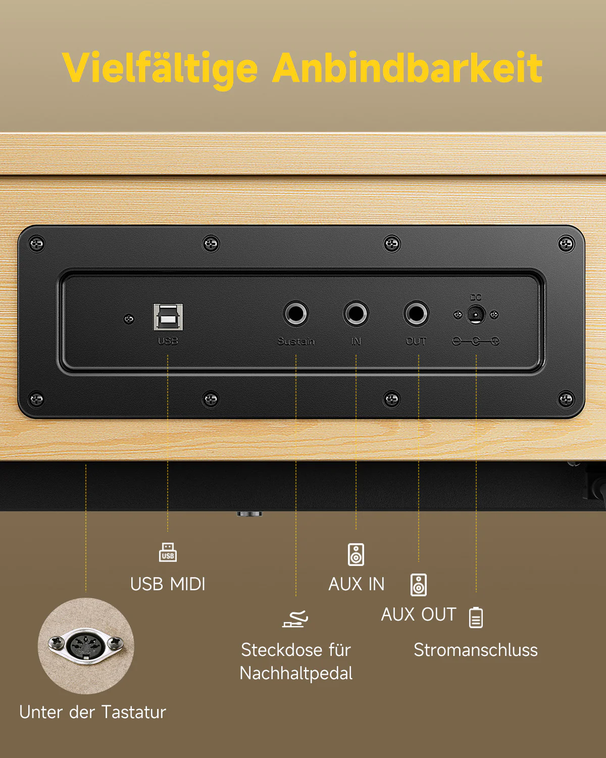 【Offene Kiste】Donner OURA™ R300 Haushalts Digital Piano - Image 11