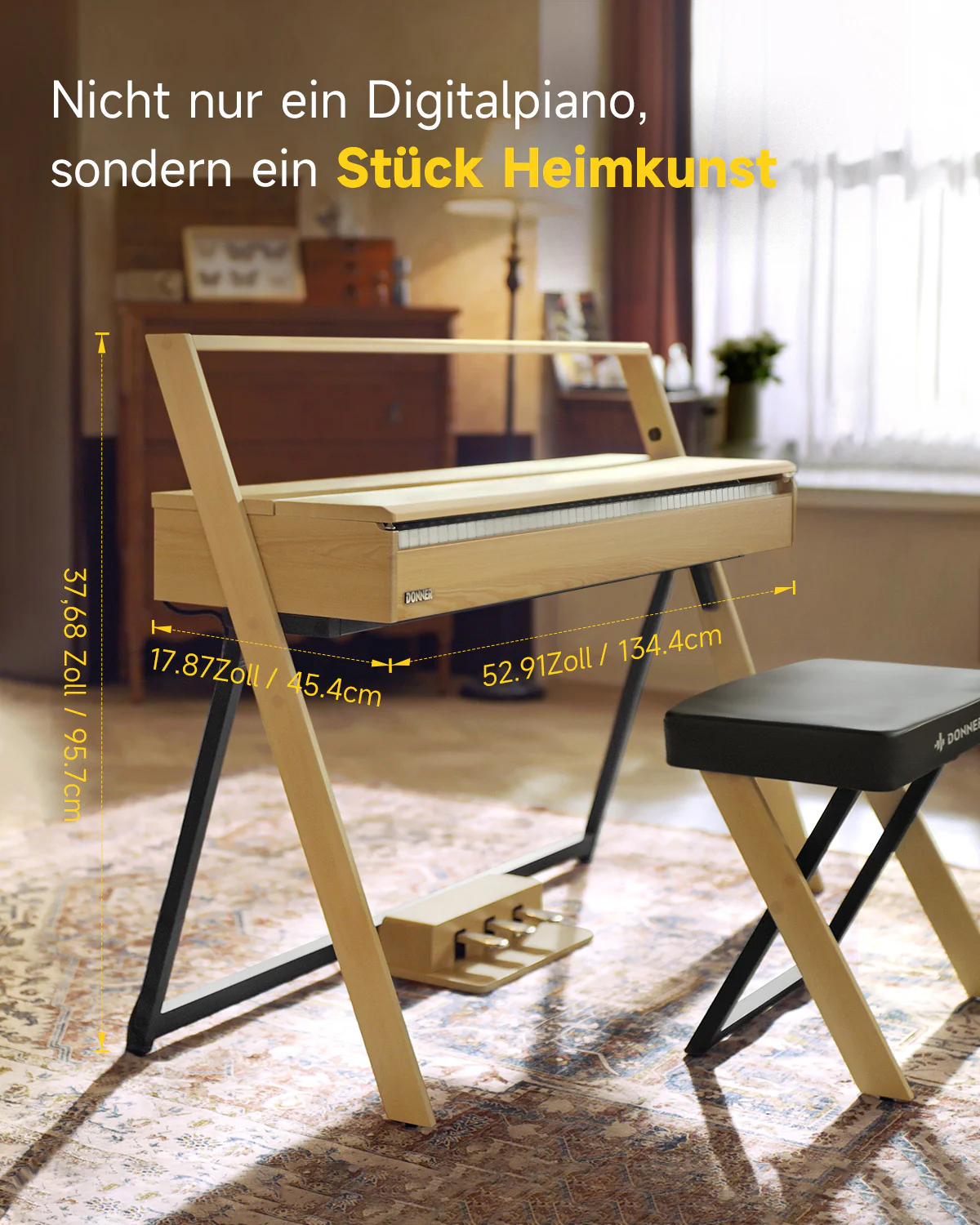【Offene Kiste】Donner OURA™ R300 Haushalts Digital Piano - Image 12