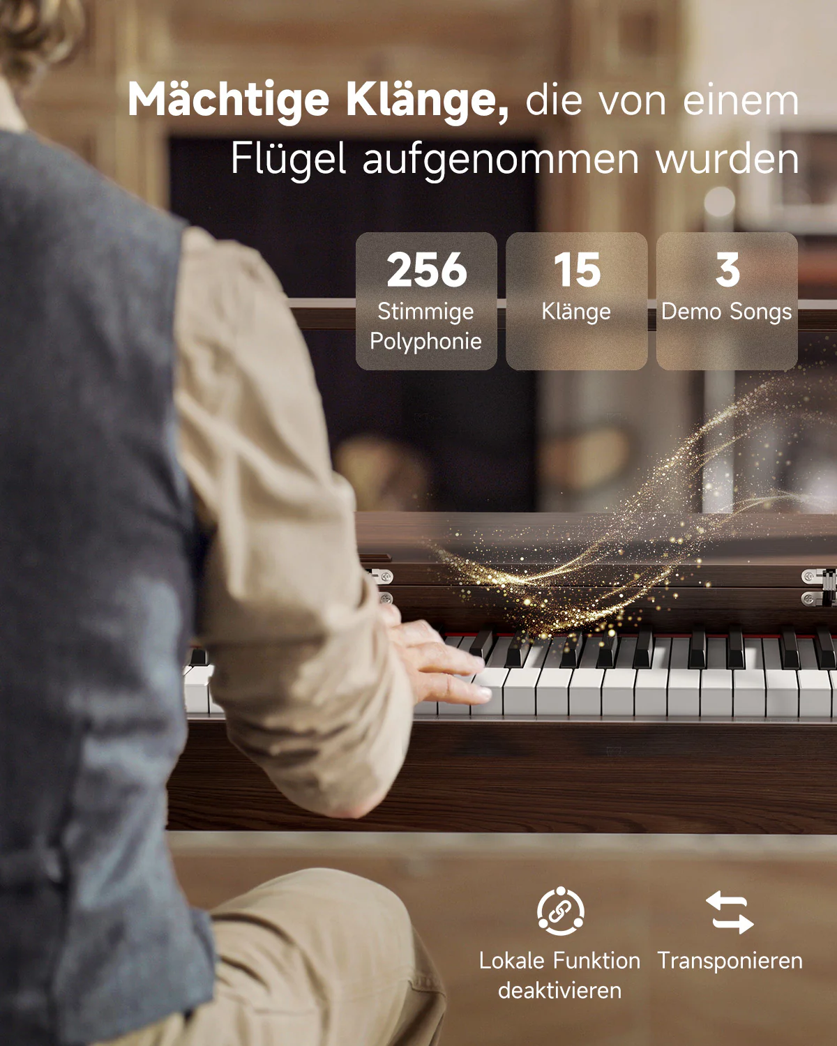 【Offene Kiste】Donner OURA™ R300 Haushalts Digital Piano - Image 23