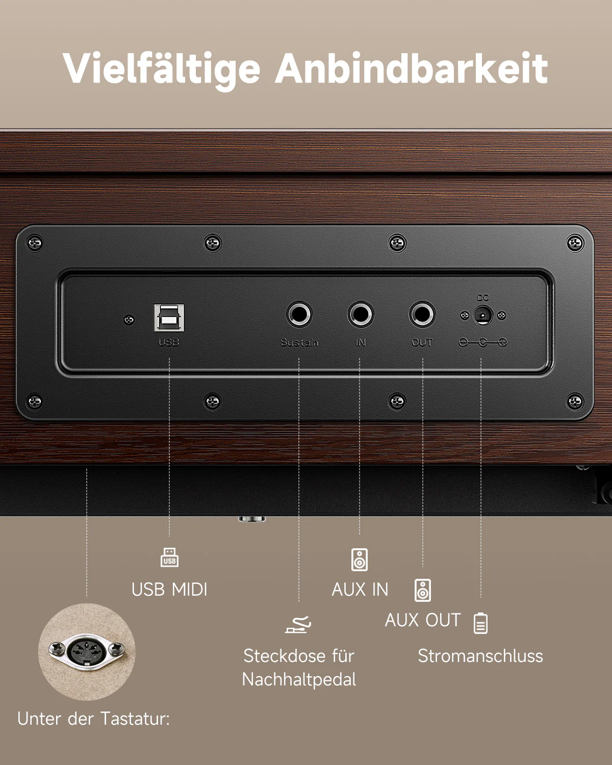 【Offene Kiste】Donner OURA™ R300 Haushalts Digital Piano - Image 26