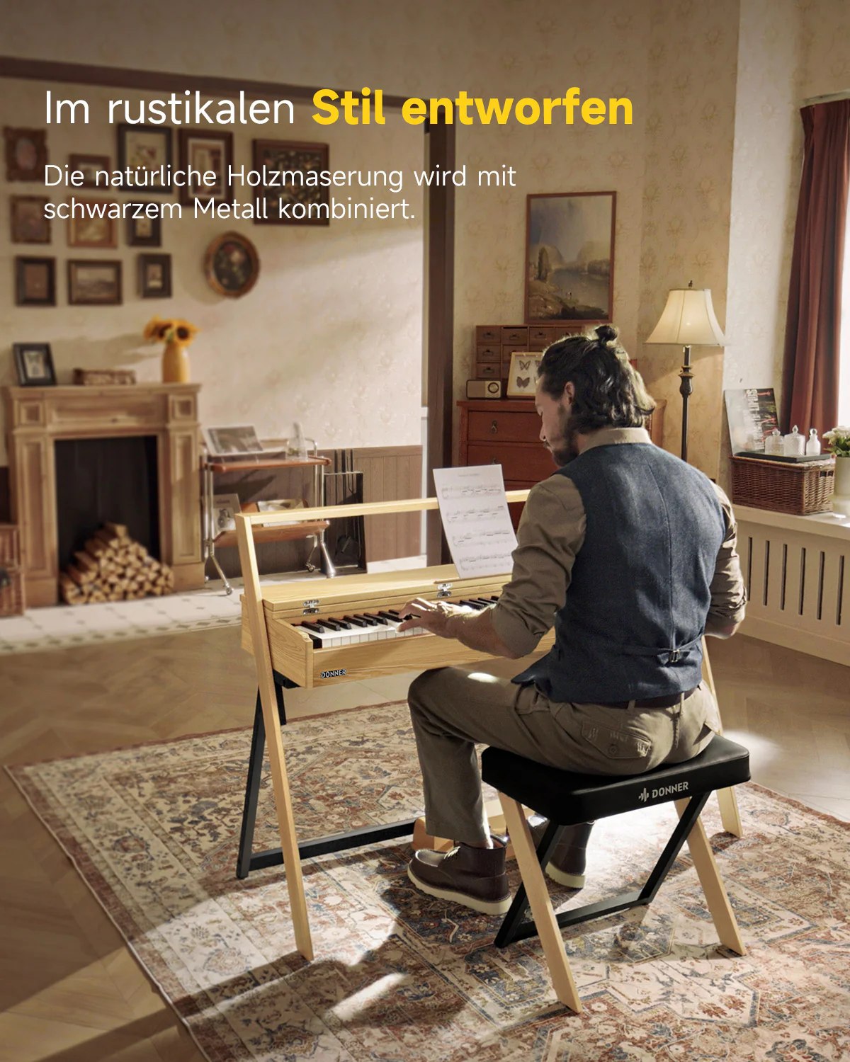 【Offene Kiste】Donner OURA™ R300 Haushalts Digital Piano - Image 7