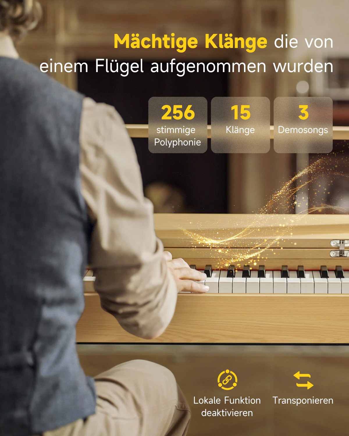 【Offene Kiste】Donner OURA™ R300 Haushalts Digital Piano - Image 8