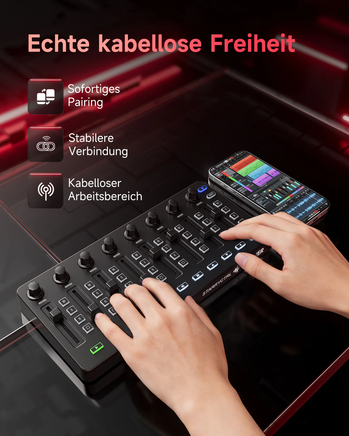 Donner Starrycrtl MIDI-Controller Schwarz - Image 3